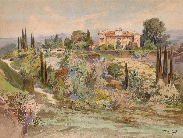 A view of Cronberg Castle in Görz Palazzo Coronini in Goricia 1905