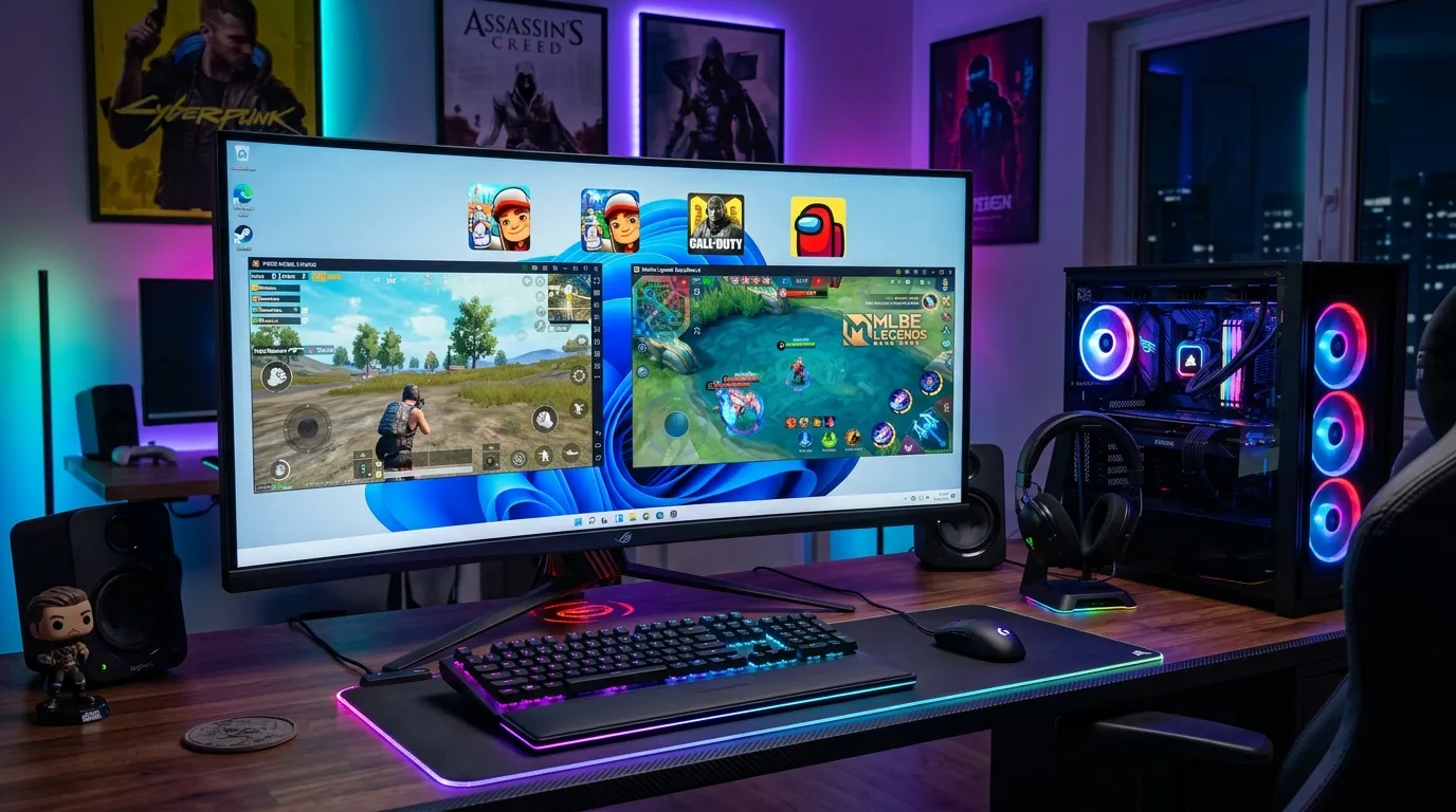 emulator android terbaik untuk PC gaming setup