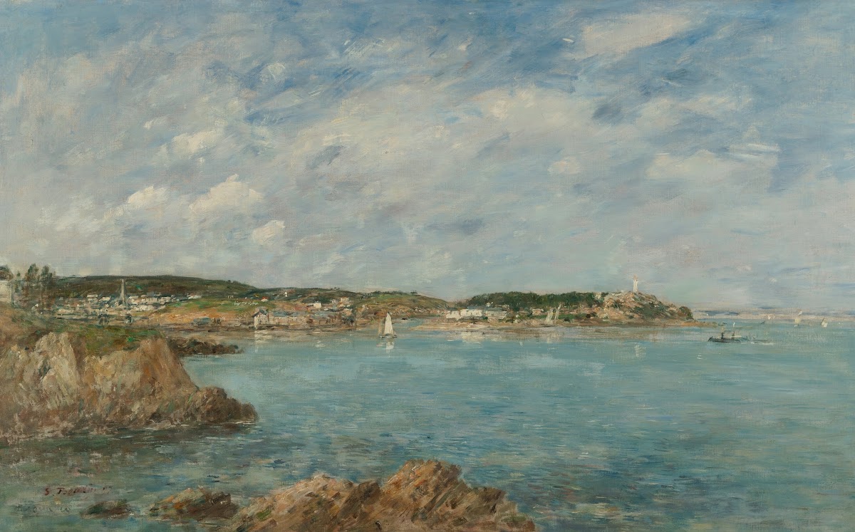 Douarnenez la baie vue de lÎle Tristan 1897