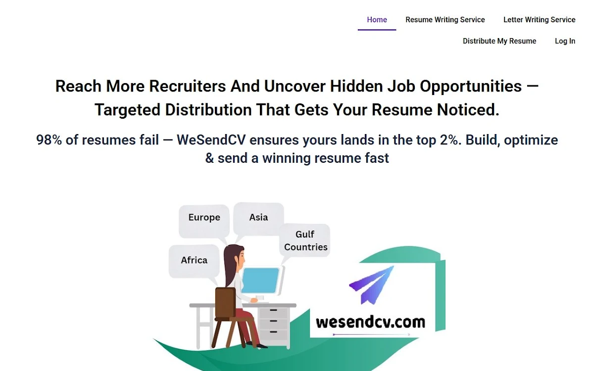 Captura de We Send CV