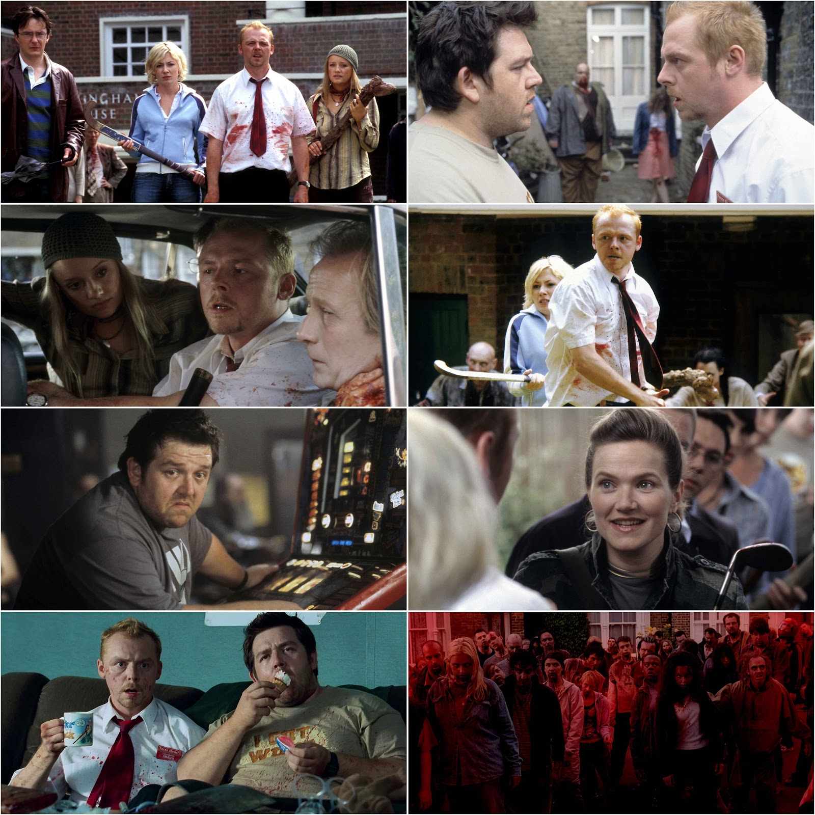 Shaun of the Dead (2004) (Hindi + English) Dual Audio Hollywood Movie BluRay HD ESub screenshot 1
