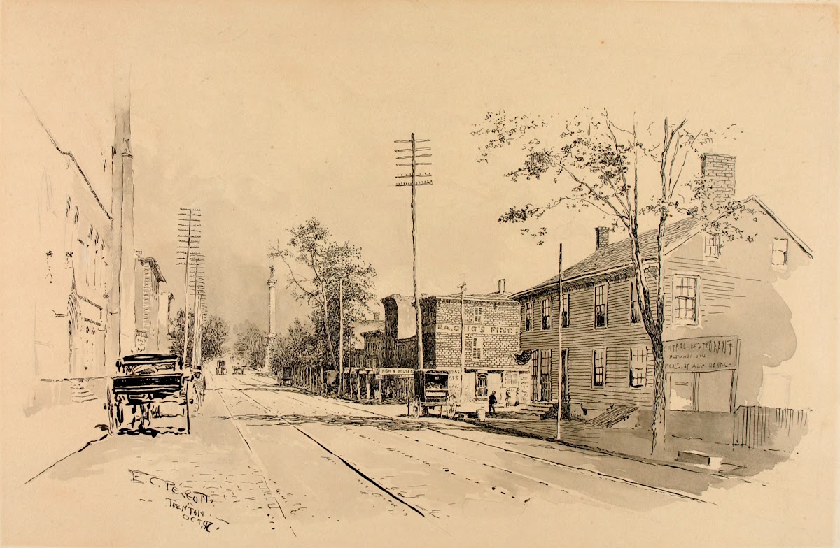 Trenton Old King Street Looking from Hessian Headquarters 1897