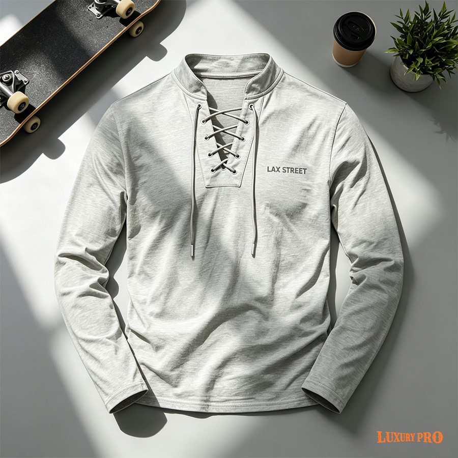 2D‑Knot‑detail Long‑sleeve Top