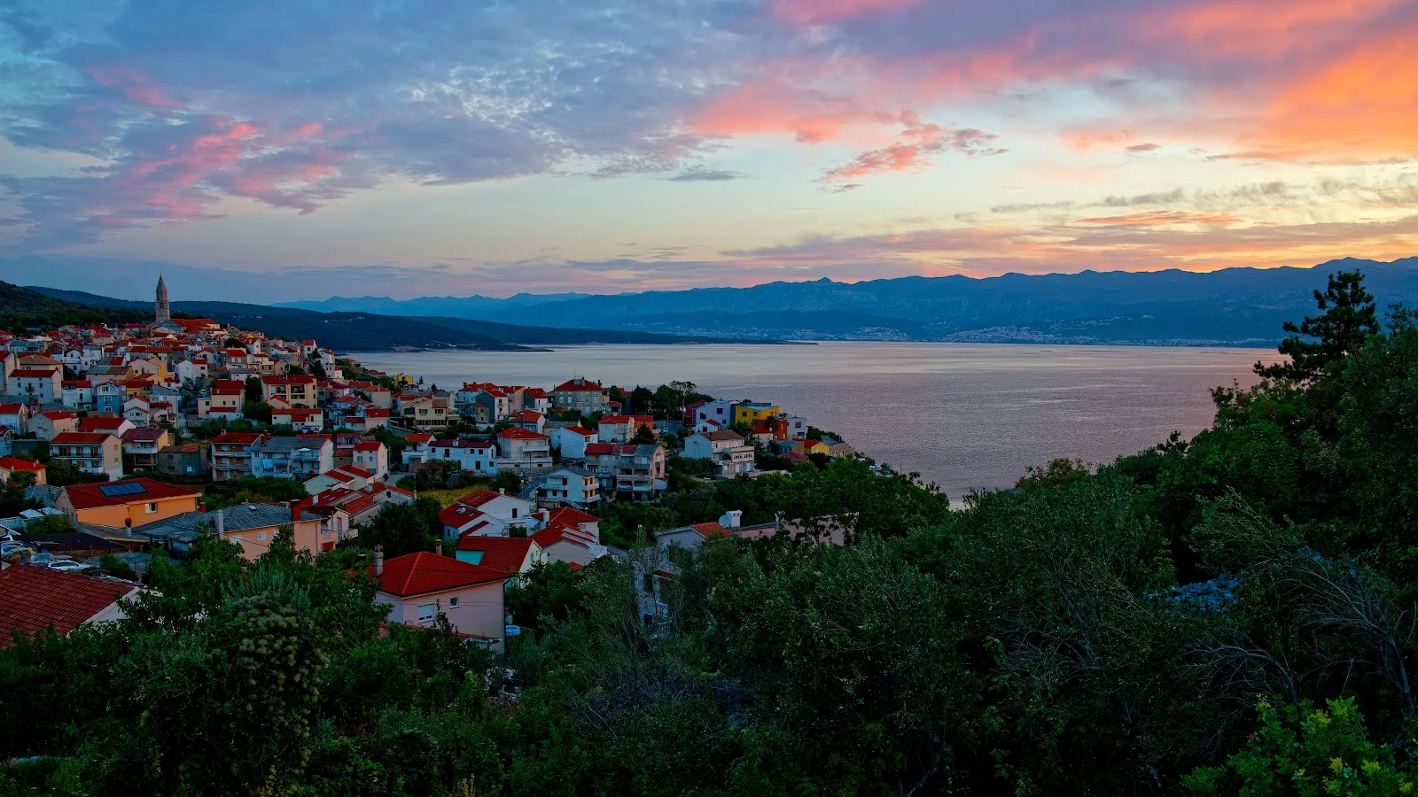 Adriatic Village At Twilight - Travel Photography 5K Wallpaper (5120x2880)