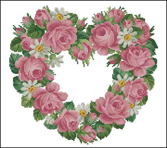 CMP 390087 Heart Of Roses And Daisies