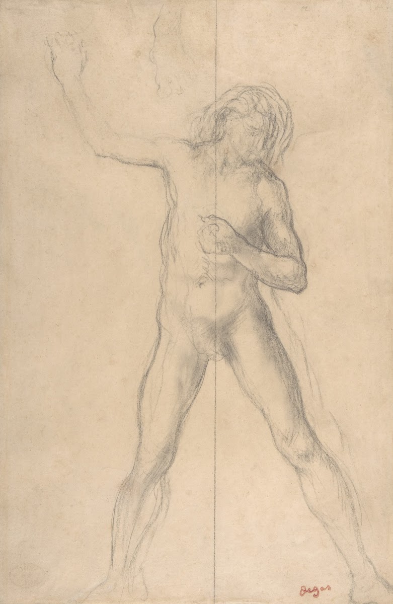 Standing Nude Youth with right arm raised 185960