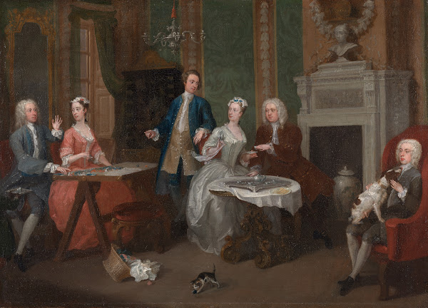 Portrait of a Family ca 1735