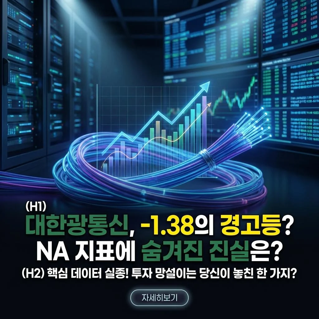 대한광통신, -1.38%의 경고등? 'N/A' 지표에 숨겨진 진실은?