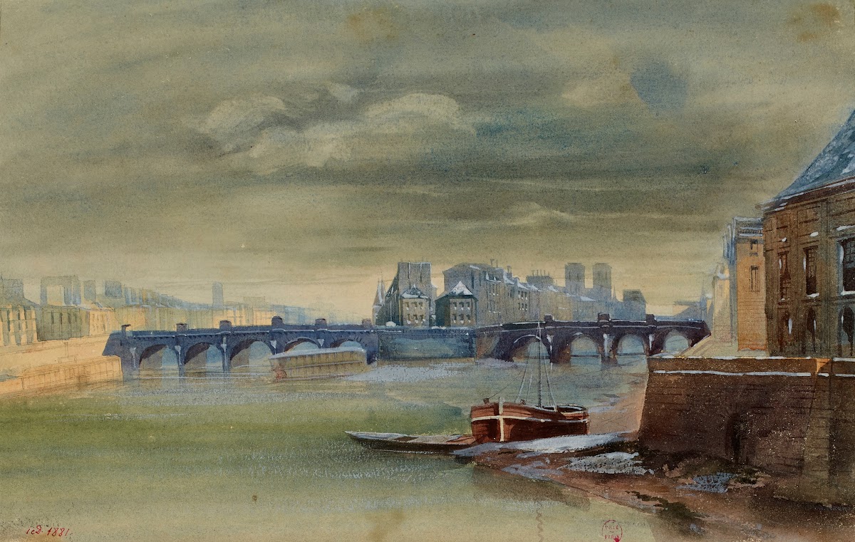 Pont Neuf et la Cité vue prise devant lInstitut de France 1915 1945