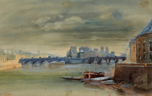 Pont Neuf et la Cité vue prise devant lInstitut de France 1915 1945