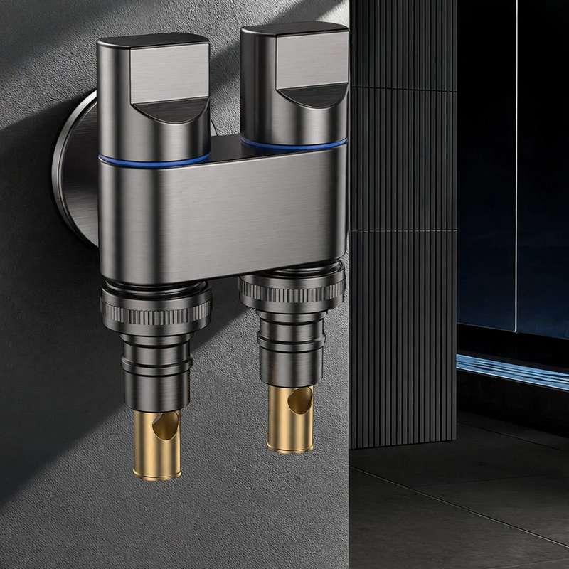 Washing Machine Faucet, Model HX-A-1438, Double Outlet