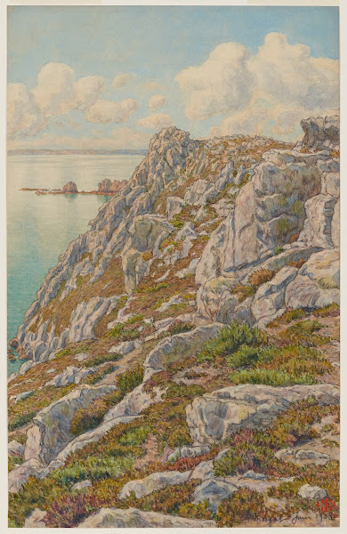 Falaises de lIle Vierge Baie de Douarnenez Morgat 1908