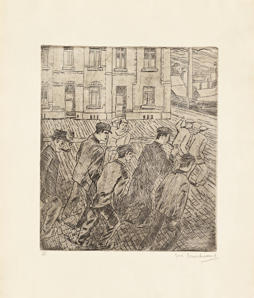 Arbeiders op straat 1917