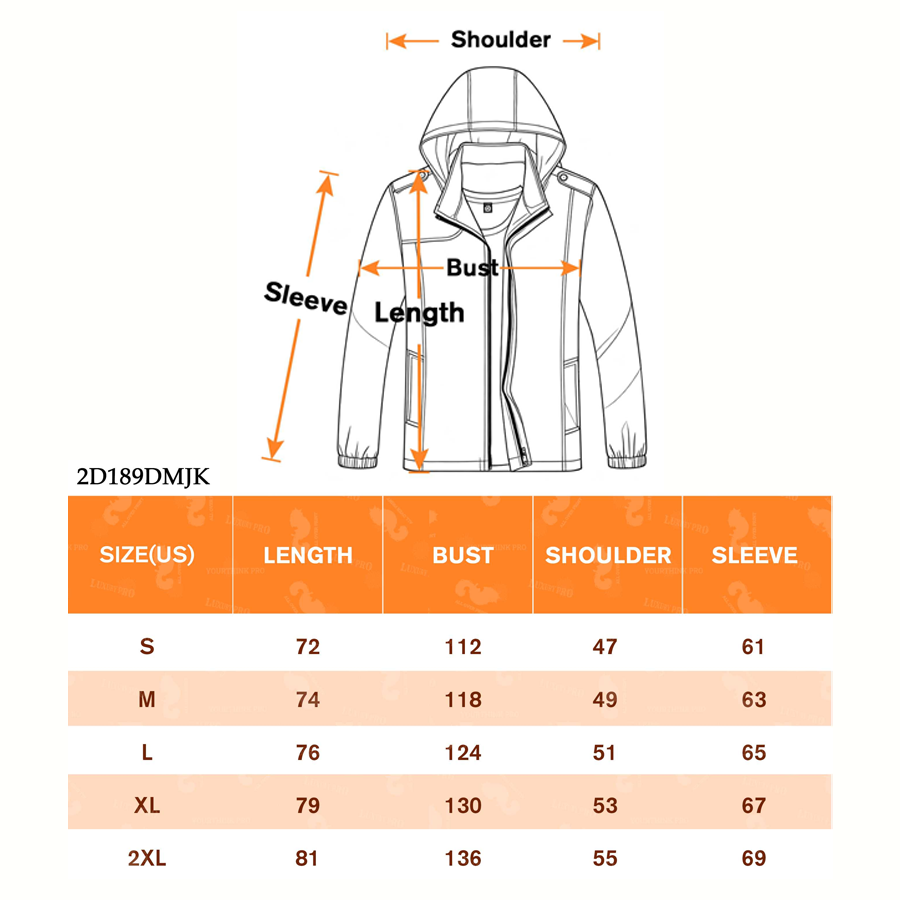 2D hooded jacket