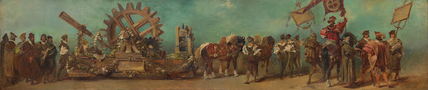 Entwurf zum Festzug 1879  Die Maschinenbauer und Mechaniker 1879