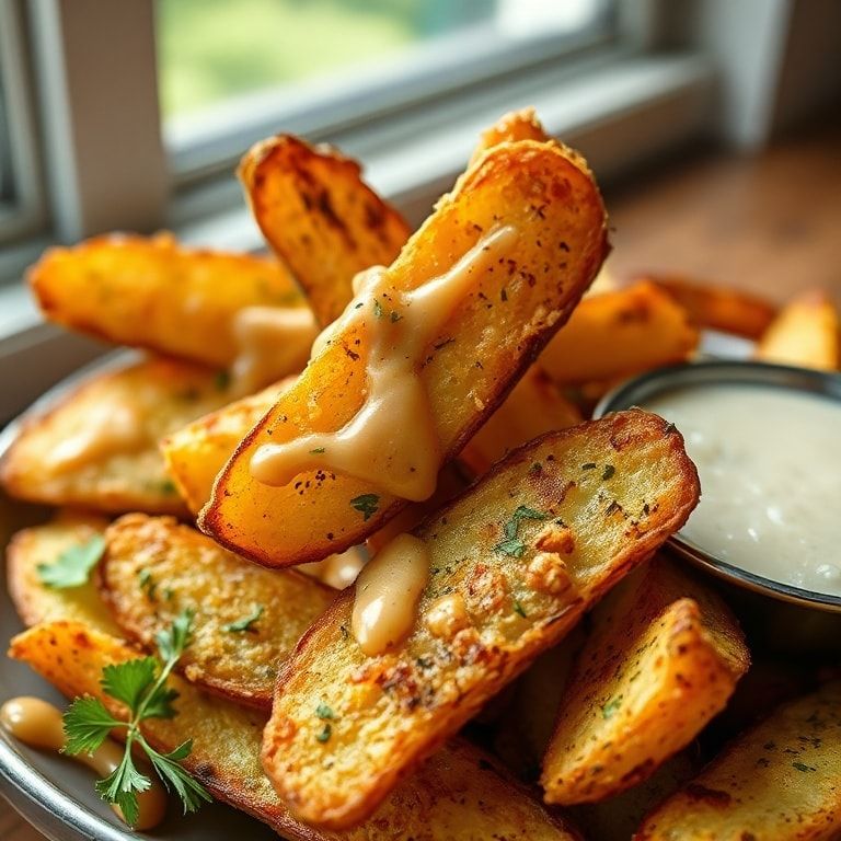 Crispy Baked Garlic Parmesan Potato Wedges Recipe | Quick, Easy & Family‑Friendly finished