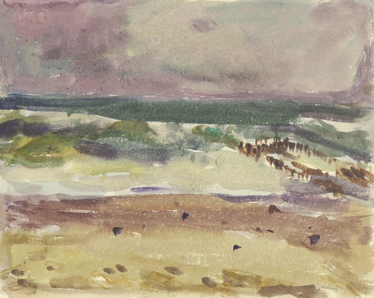 Surf motif from Sylt 1948