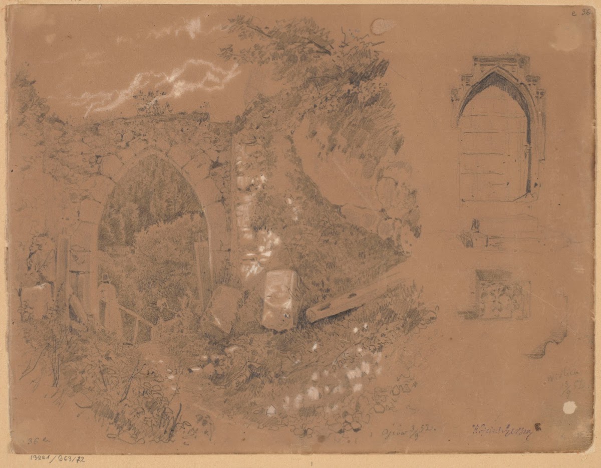 Ruins of the Entrance Gate in Ojców and Doors with Fittings and Details from the