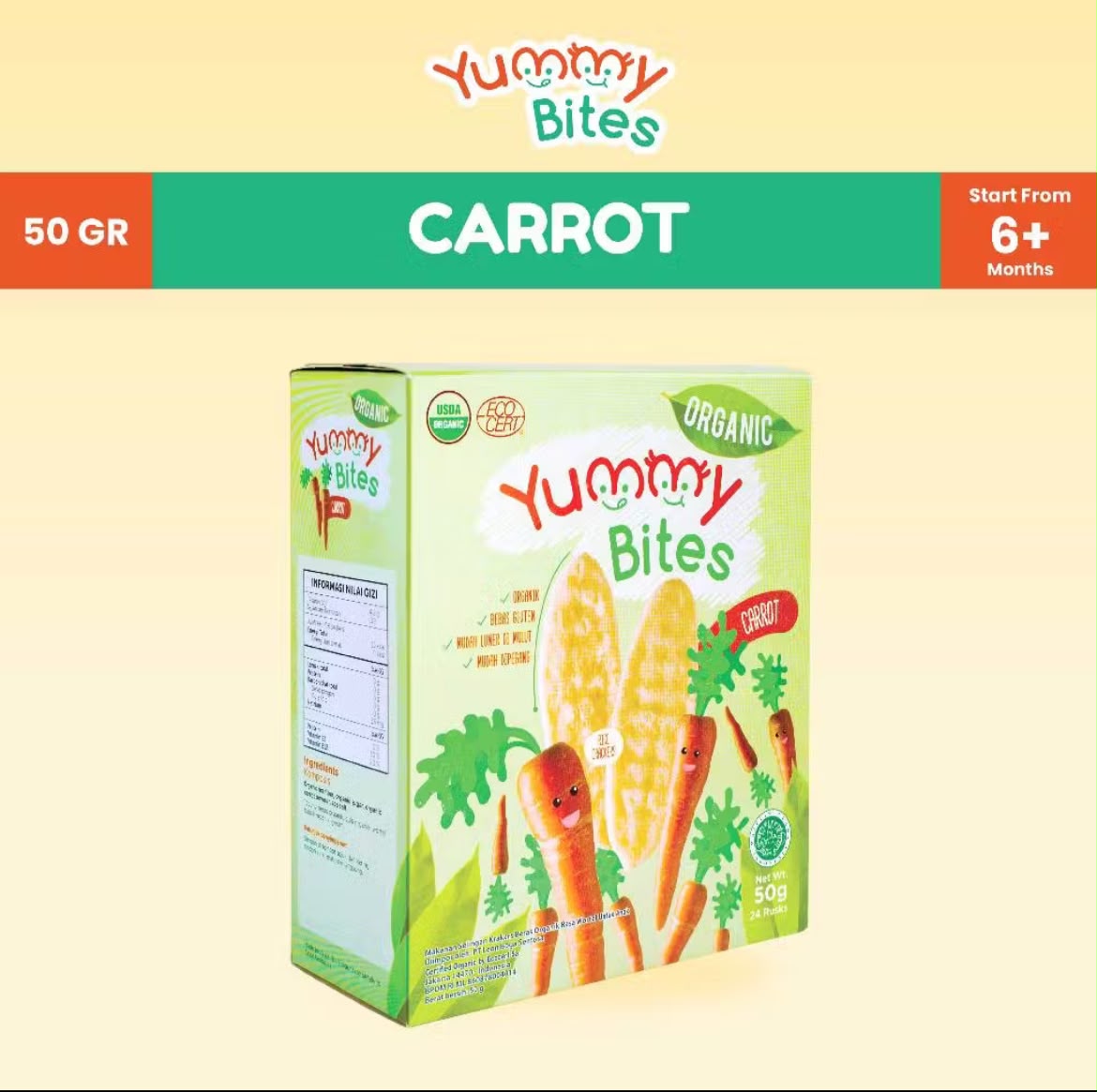 Yummy Bites Crackers Organic