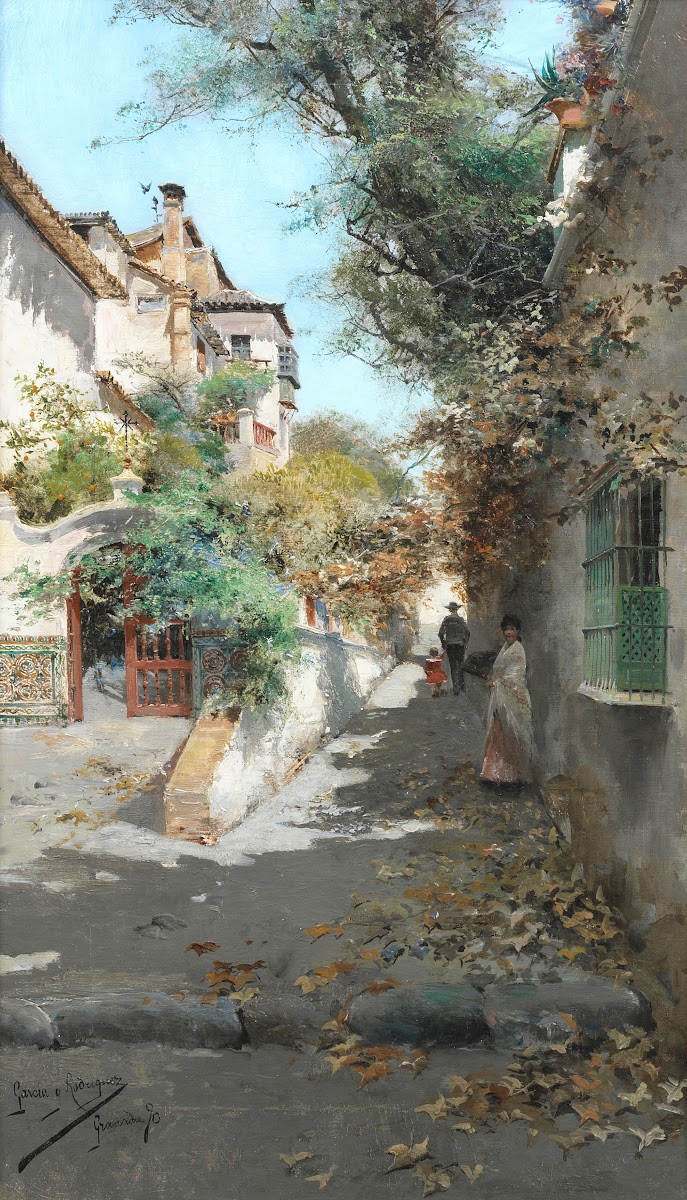 Street scene in Granada 1890