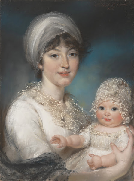 Mrs Robert Shurlock Henrietta Ann Jane Russell 17751849 and Her Daughter Ann 180