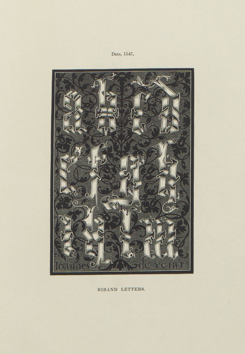 Alphabets  numerals and devices of the middle ages Pl42 1845