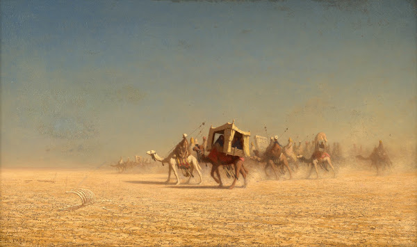 Caravan in the desert