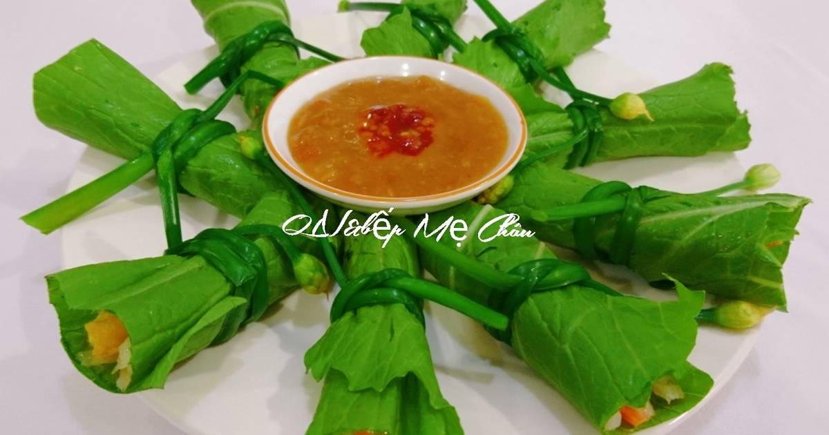 Cuốn diếp chay đơn giản