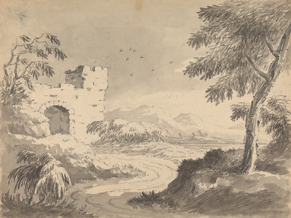 Landscape with Road Leading to Abbey 1762