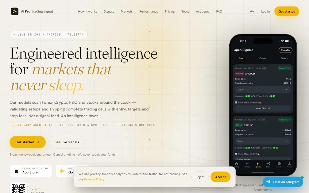 Captura de AI Pro Trading Signal