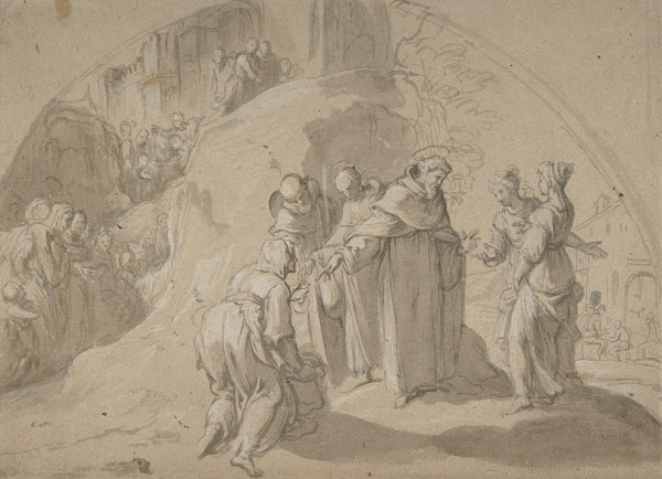 Saint Philip Benizi Converting Two Wicked Women at the City of Todi 16089