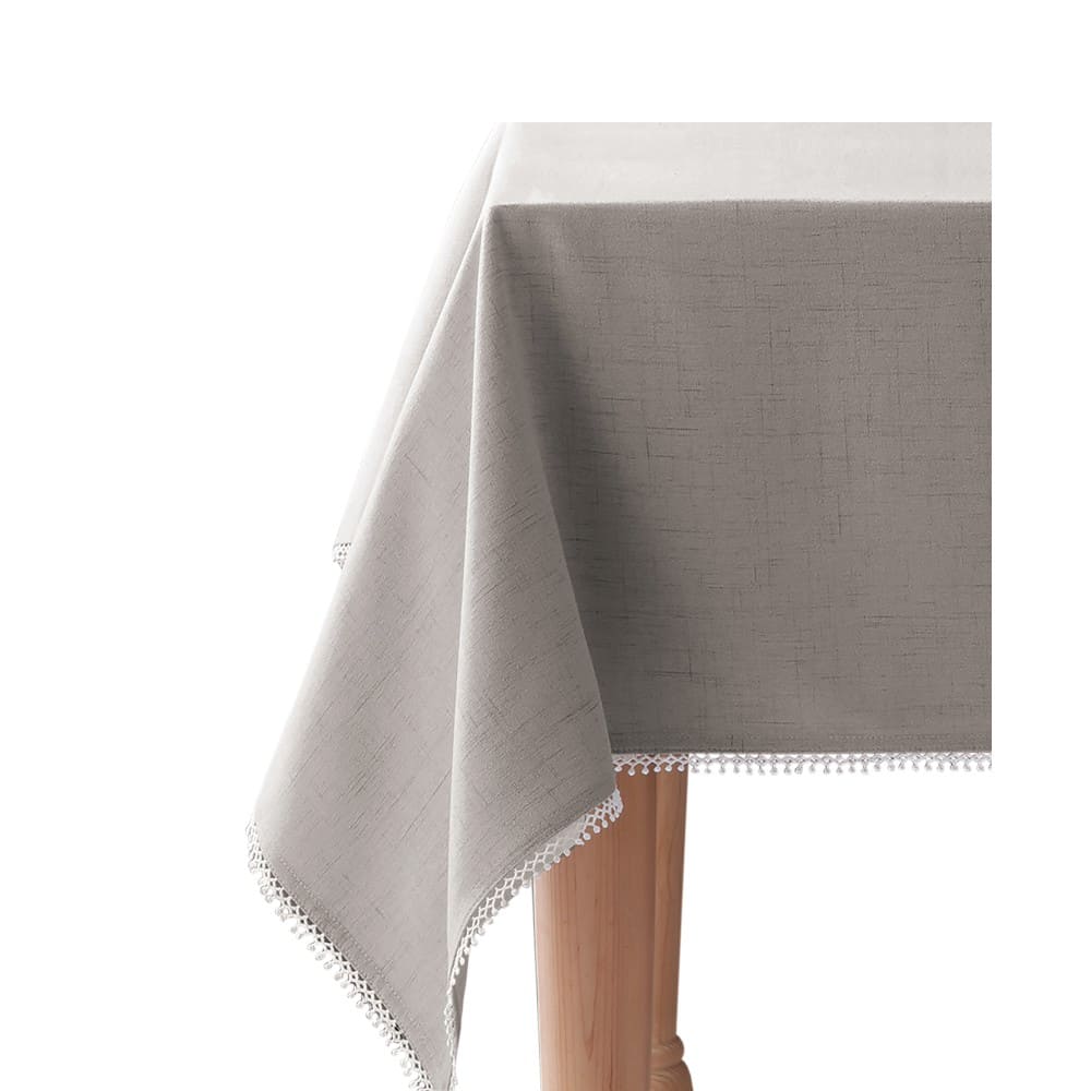 Mantel rectangular de poliéster Lenox™ French Perle de 60 x 1.02 m, color gris paloma