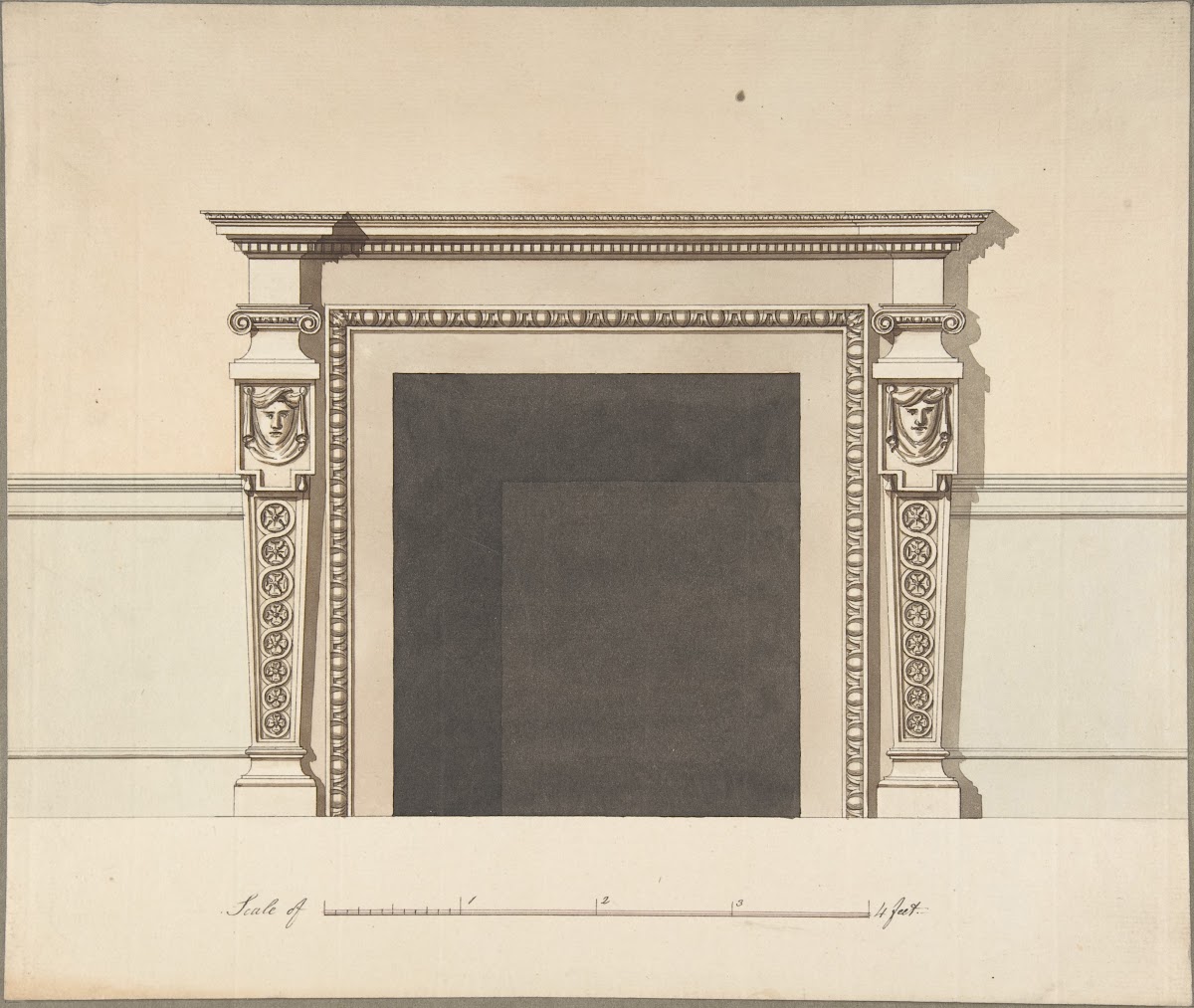 Design for a Chimneypiece late 18thearly 19th century