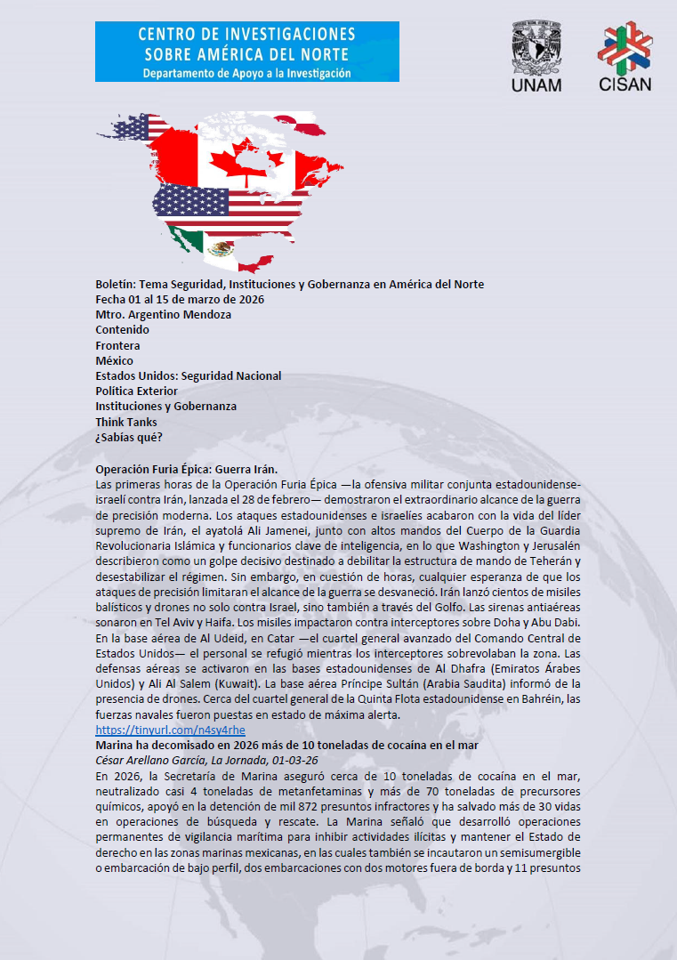 Portada del boletín