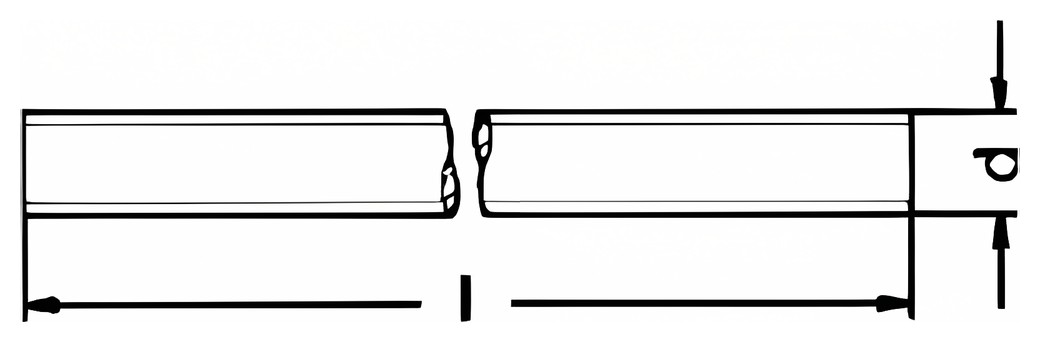DIN 975 – Technical drawing