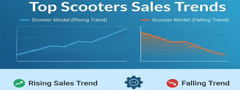 July 2026 scooter sales chart – Activa 2.06L, Jupiter 1.48L, Access 82K, iQube 59K, Chetak 47K