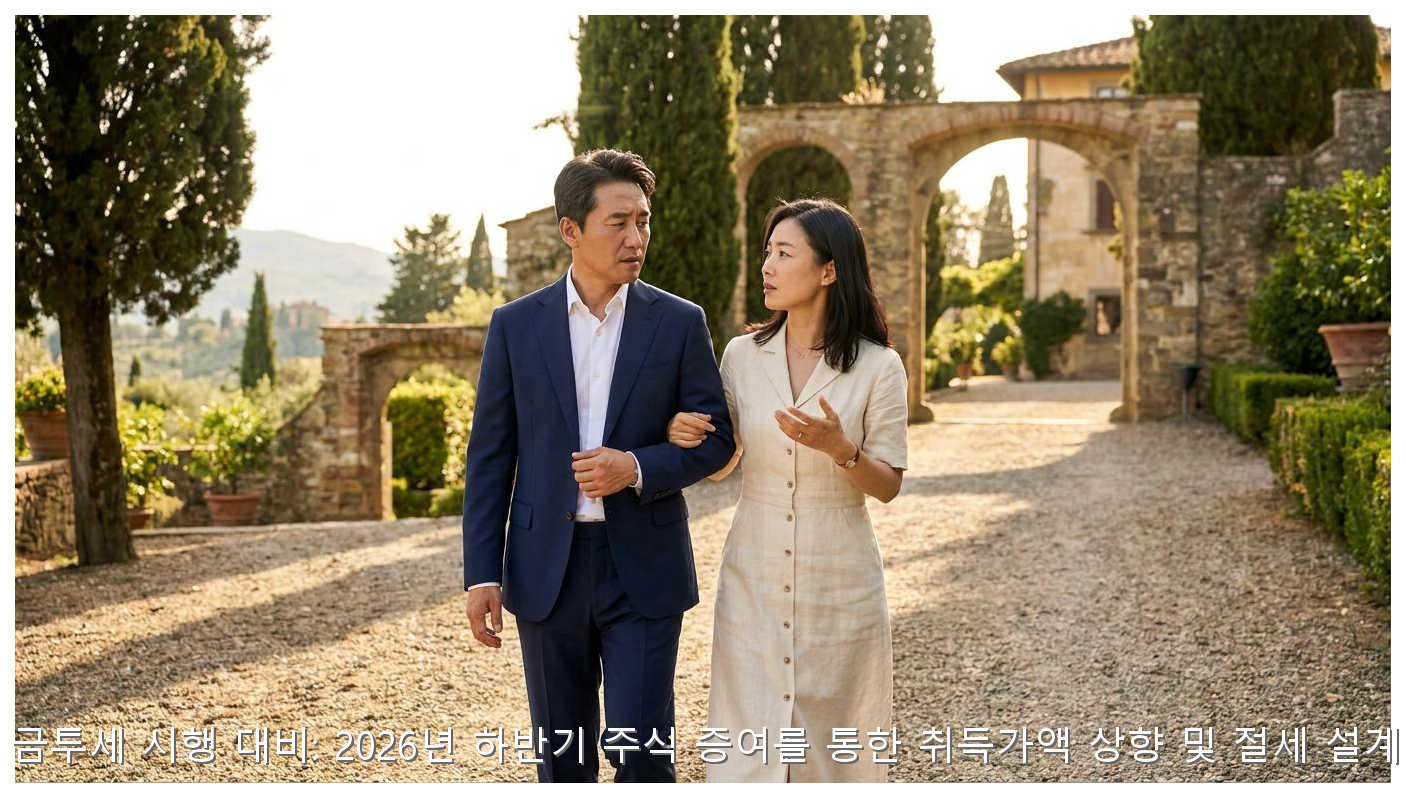 2027년 금투세 시행 대비: 2026년 하반기 주식 증여를 통한 취득가액 상향 및 절세 설계 가이드 핵심 안내 및 분석 인포그래픽 (4)