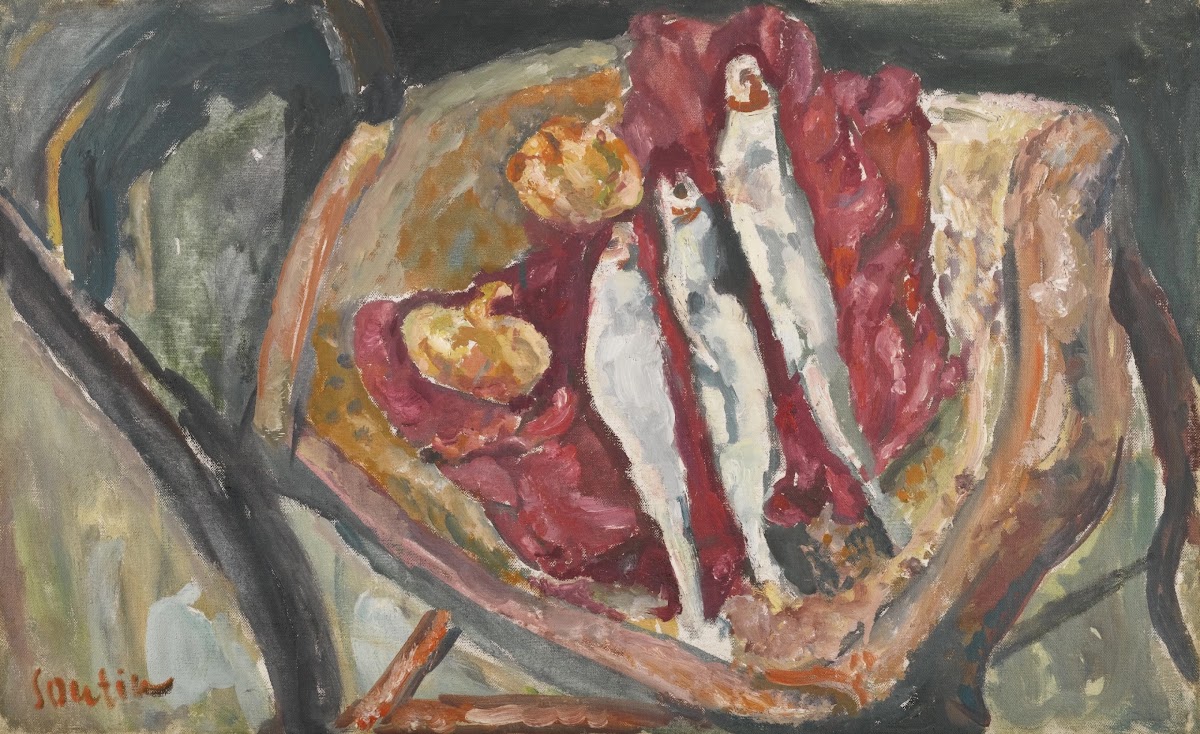 Nature morte aux harengs et aux oignons