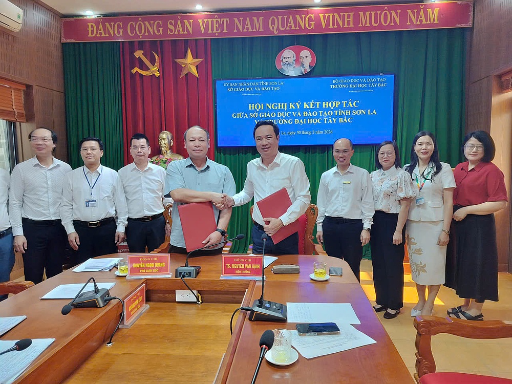 Hội nghị ký thỏa thuận hợp tác giữa Sở Giáo dục và Đào tạo tỉnh Sơn La và Trường Đại học Tây Bắc