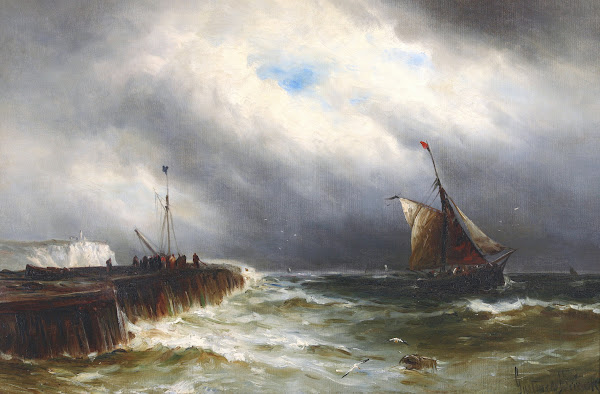 Fishing Boats Off The Coast