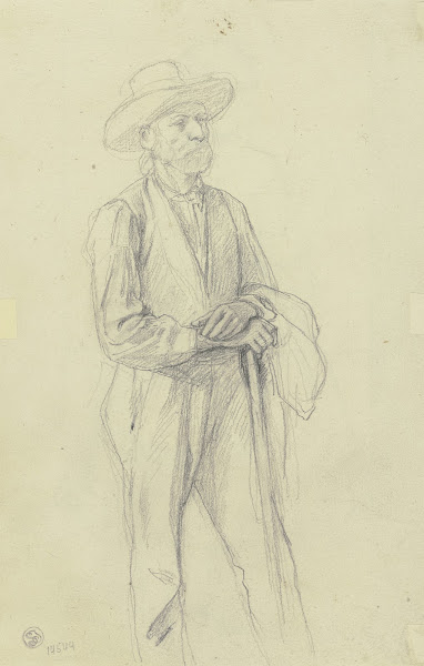 Peasant with hat and walking stick