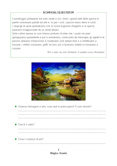 Anteprima della prima pagina: In campagna: colori e profumi
