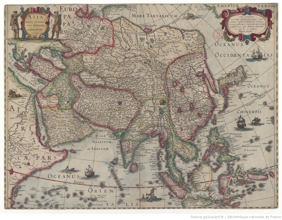 1632_Asia recens, summa cura delineata / Auct Jud. Hondio_Hondius, Jodocus II (1594-1629)
