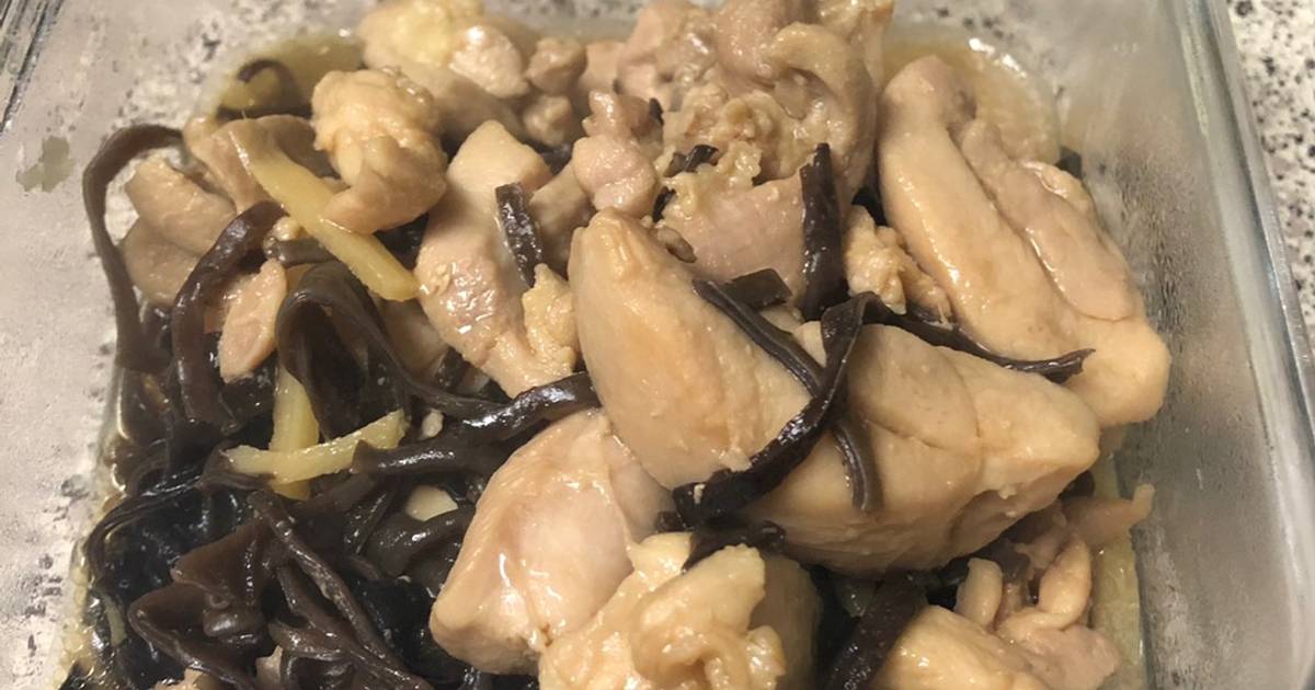 Đùi gà xào gừng và nấm mèo-Instant Pot