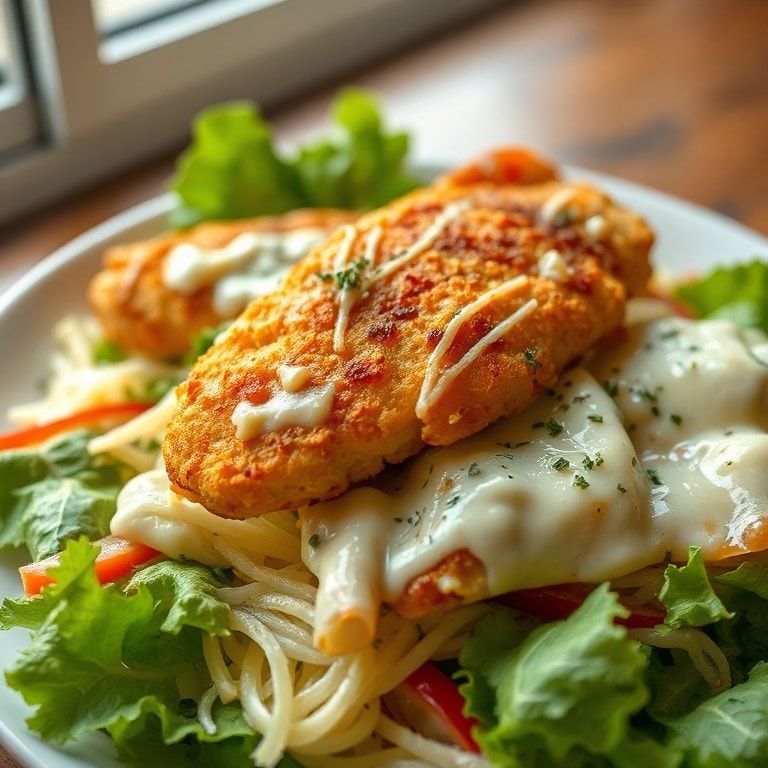 Crispy Chicken Caesar Salad Recipe – Quick & Easy Homemade Dinner