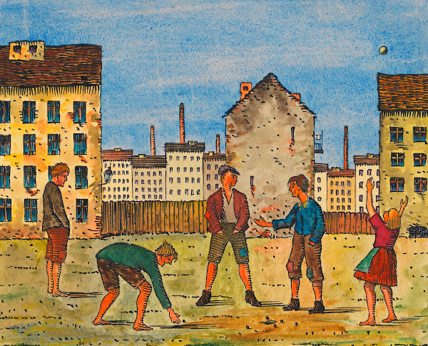 Spielende Kinder ca 1926