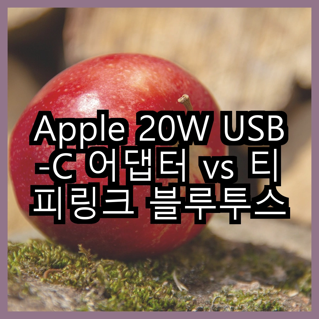 Apple 20W USB-C 어댑터 vs 티피링크 블루투스 5.3 USB, 어느 것이 더 유용할까? 썸네일