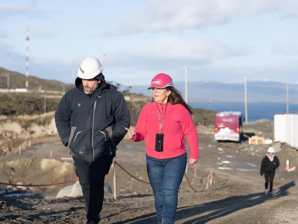 La nueva usina de ushuaia mantiene su ritmo de obra pese a las bajas temperaturas