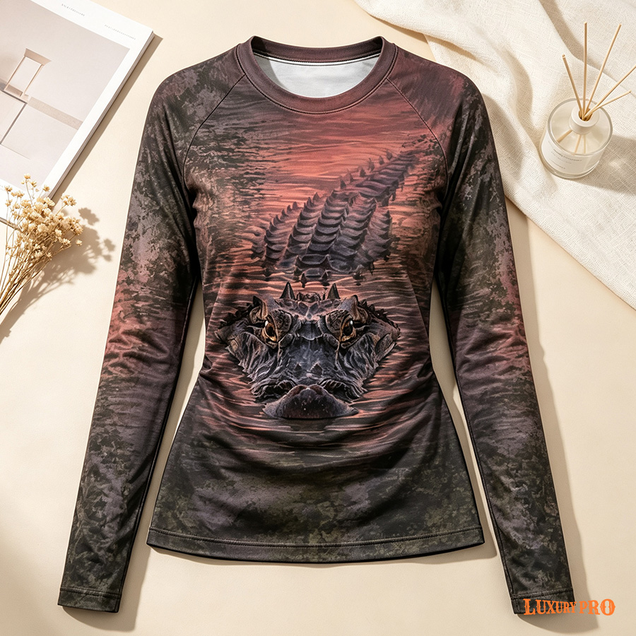 AOP ECC Women's Raglan Long Sleeve T-Shirt