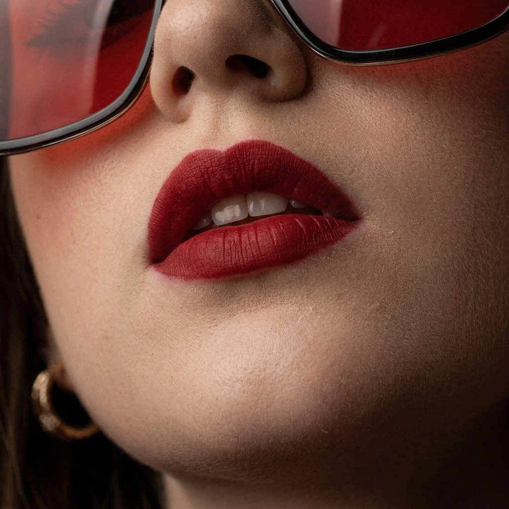 Retrato de belleza de alta costura de